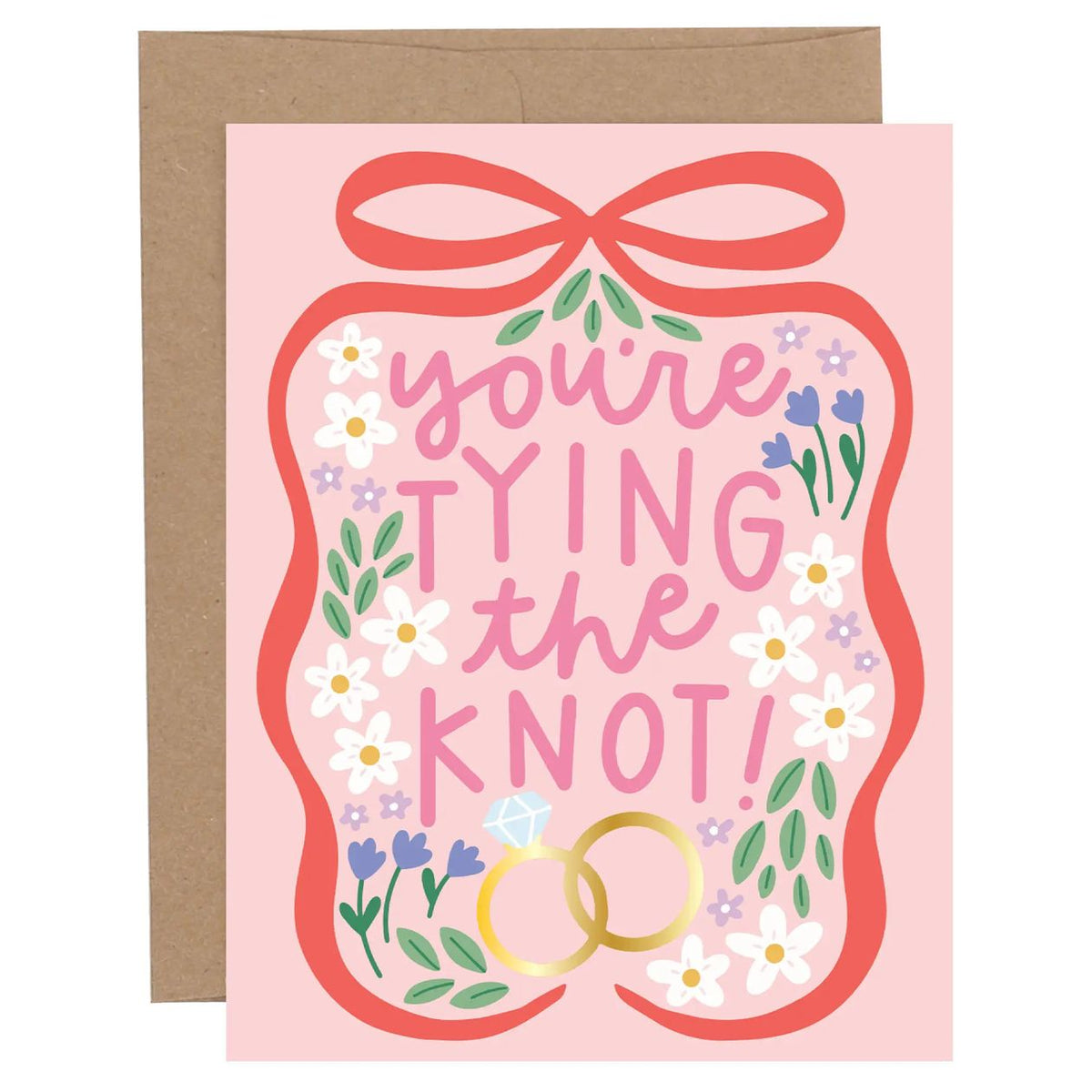 Tying the Knot Greeting Card