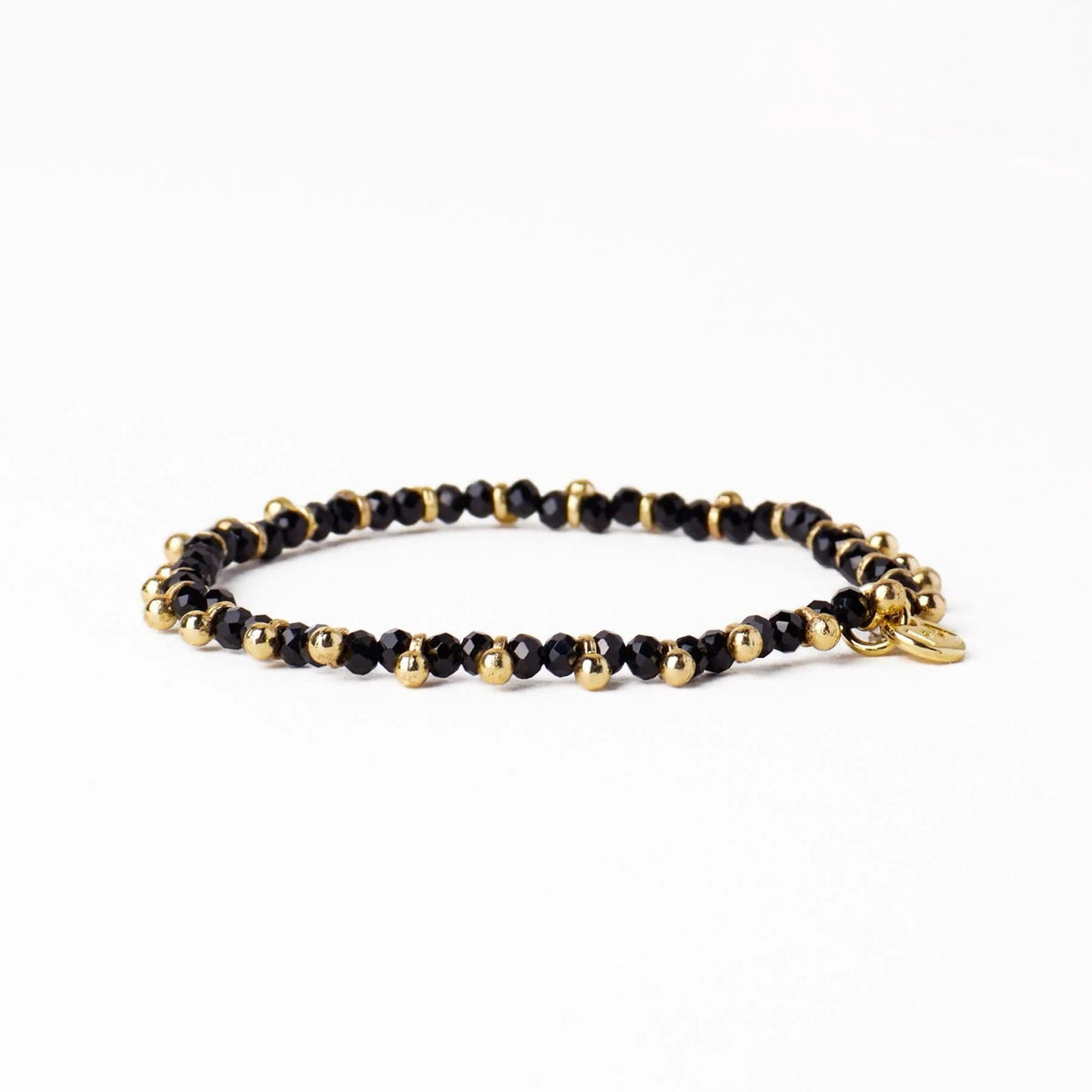 Black Beaded Bracelet