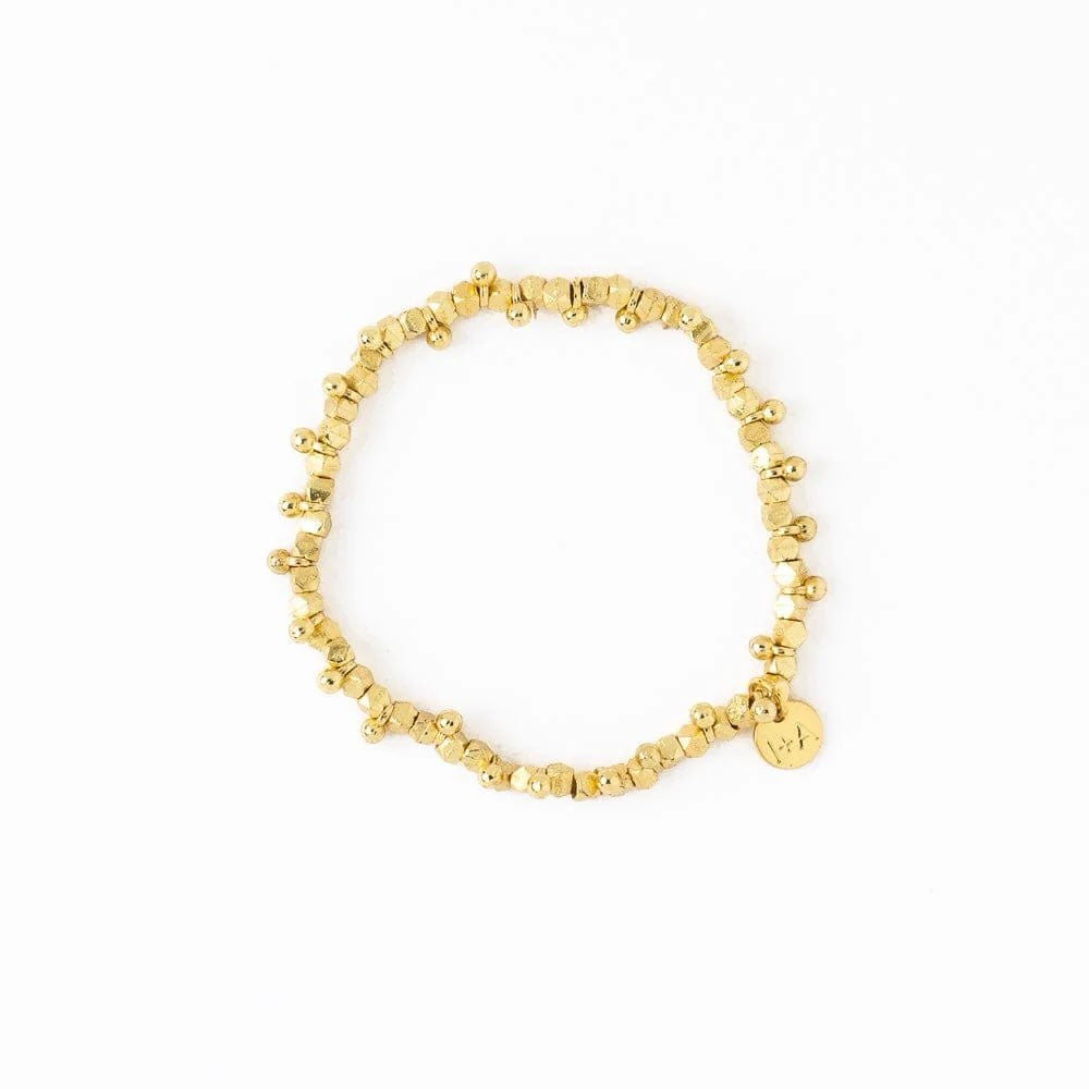 Single Gold Beaded Bracelet