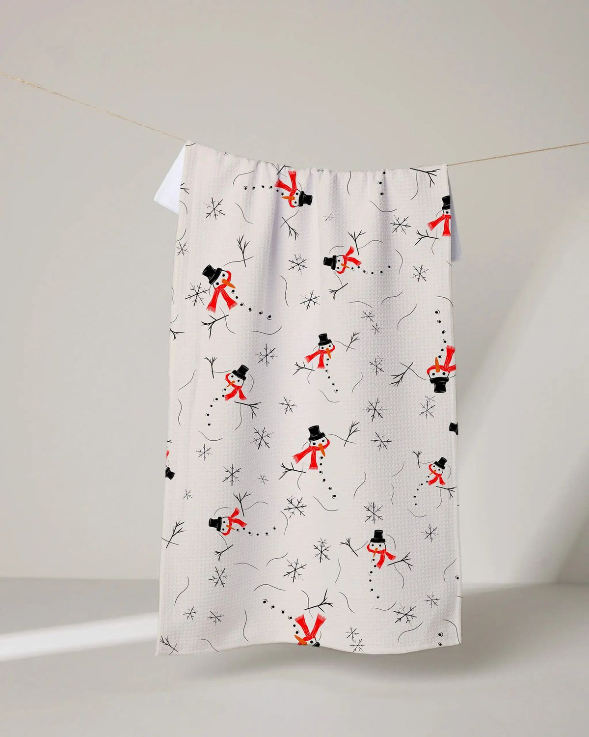 Geometry Tea Towel - Melted Snowman