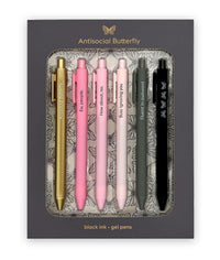 Antisocial Butterfly - Quotable Gel Pen Set