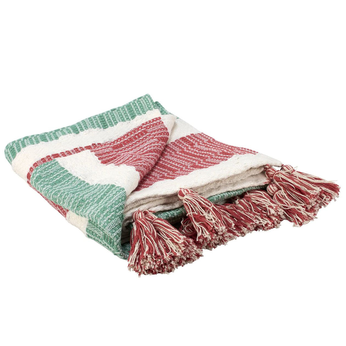 Holiday Stripe Throw Blanket