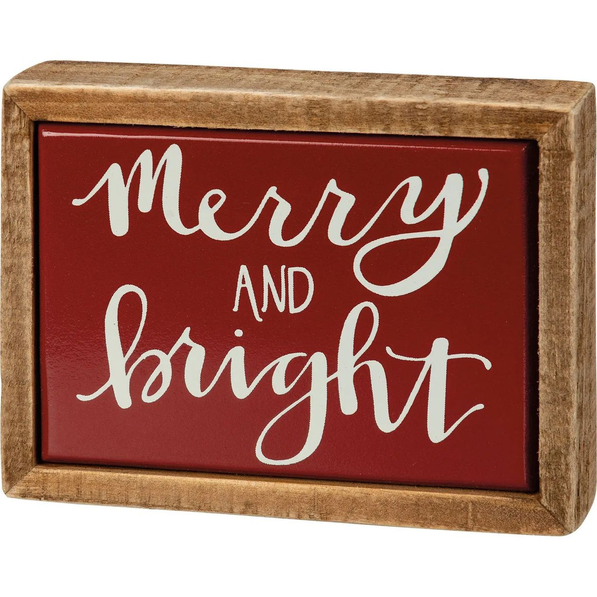 Merry and Bright Wood Sign
