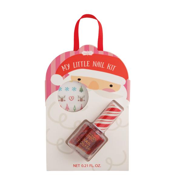 Santa Red Glitter Nail Polish
