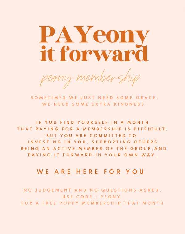 The Wildflowers Membership - PAYEONY IT FORWARD
