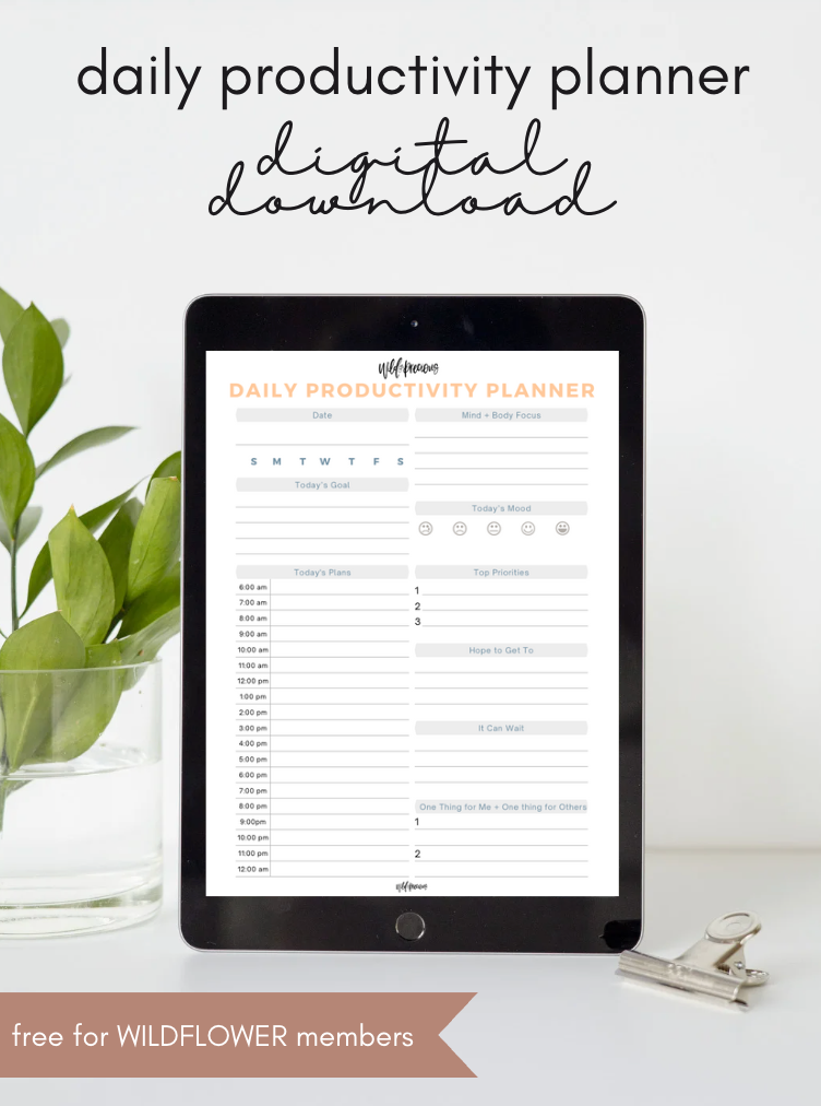 W&P Daily Productivity Planner