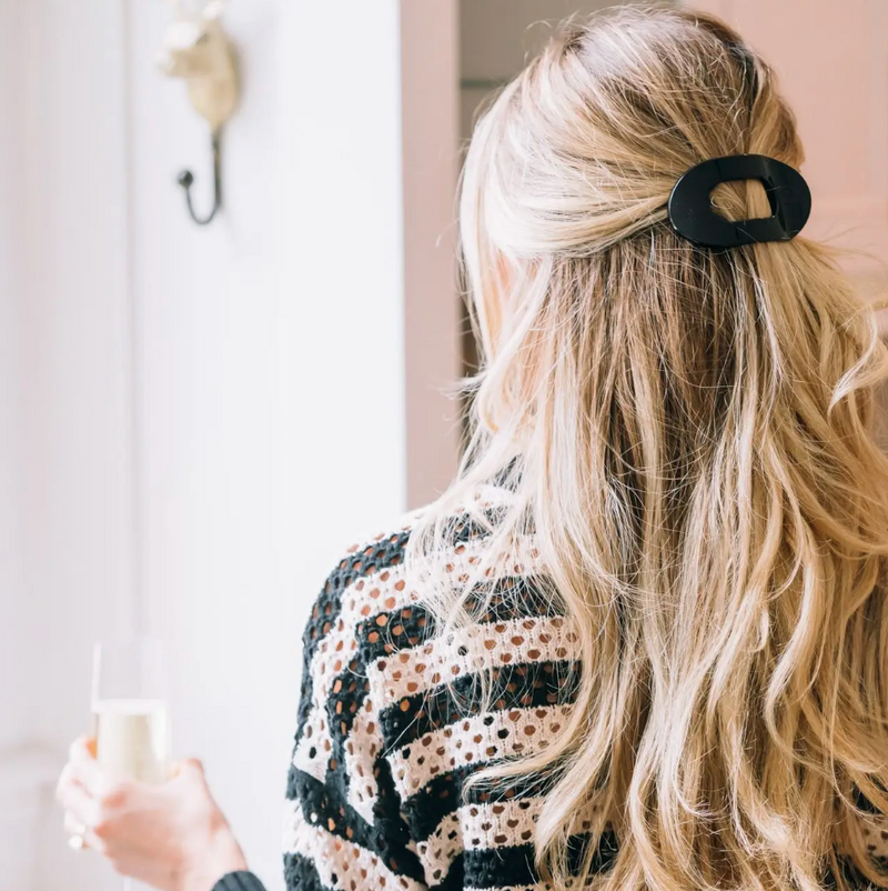 Teletie Flat Hair Clip - Small - Jet Black