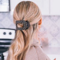 Teletie Flat Clip - Medium- Truly Taupe Quilted