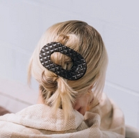 Teletie Flat Hair Clip - Large - Truly Taupe Quilted