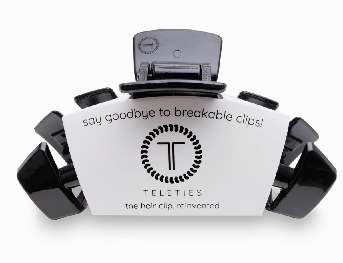 Teletie Classic Hair Clip - Large - Jet Black