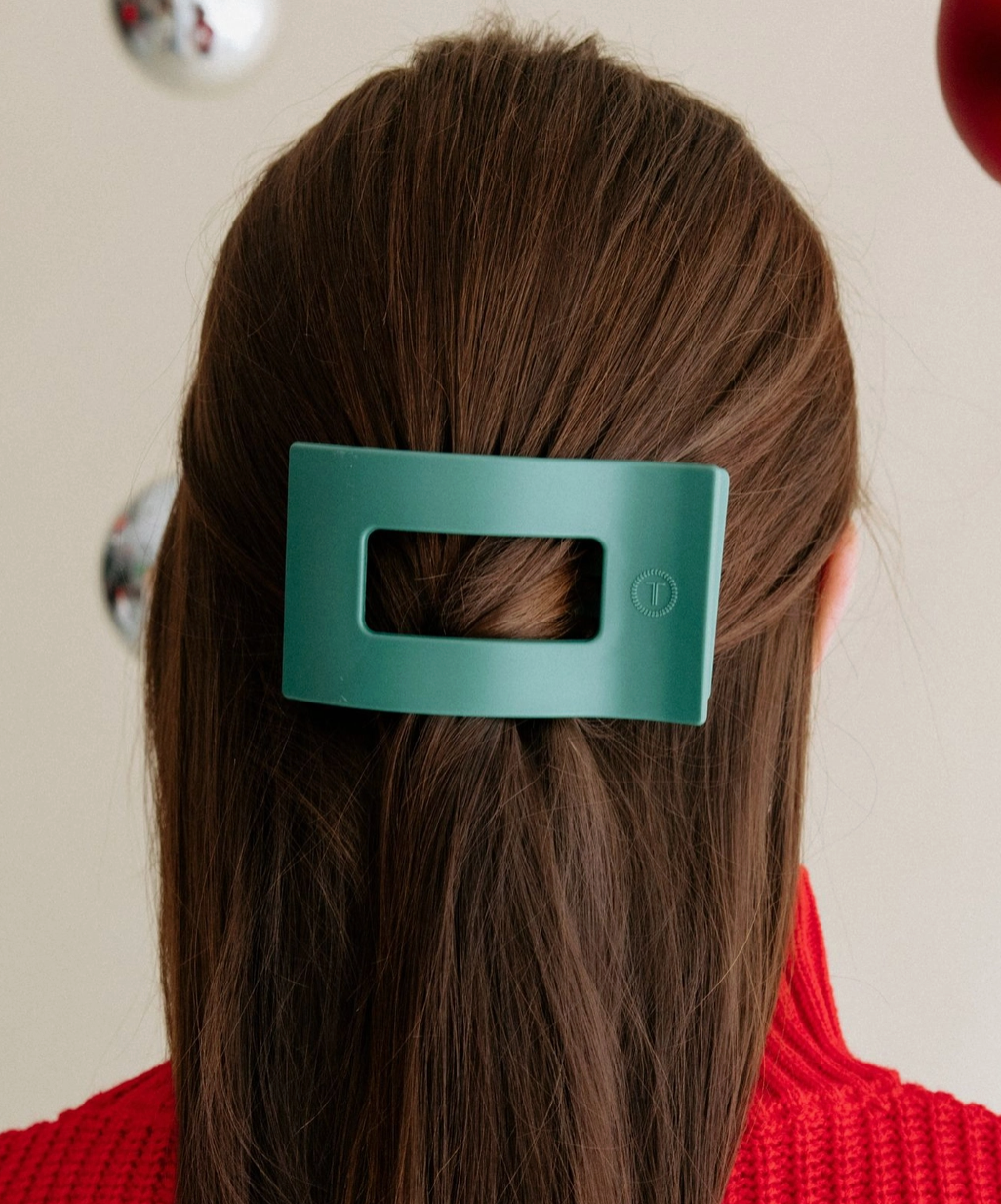 Teletie Rectangle Hair Clip - Medium - Fir Real