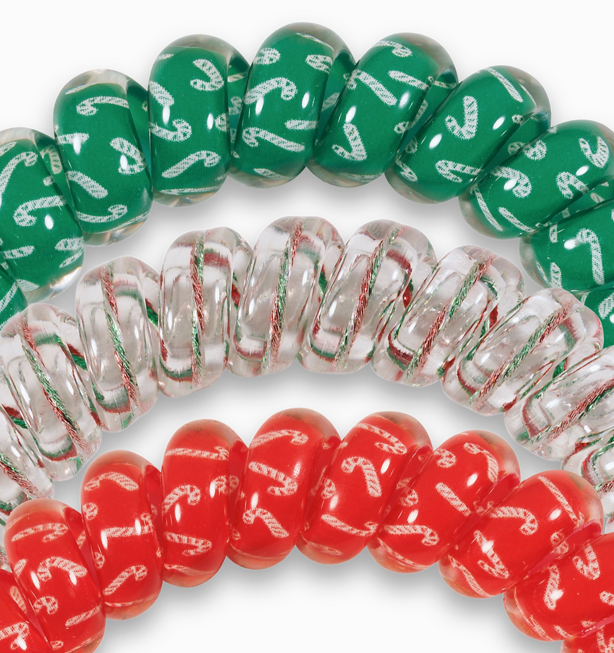 Teletie Spiral Hair Coils - Large - Hooked On Christmas