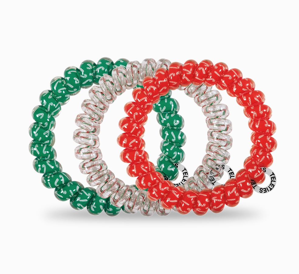 Teletie Spiral Hair Coils - Large - Hooked On Christmas