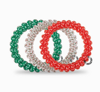 Teletie Spiral Hair Coils - Large - Hooked On Christmas