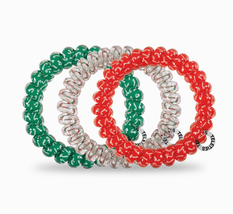 Teletie Spiral Hair Coils - Large - Hooked On Christmas