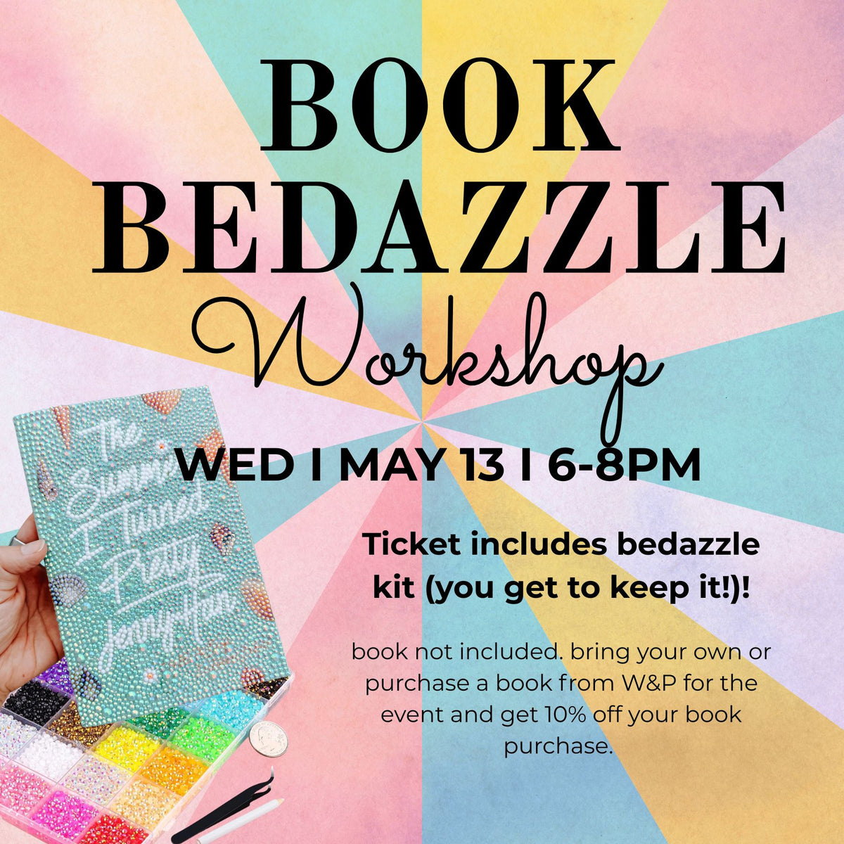 Book Bedazzle Workshop - MAY 13TH
