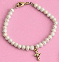 Baby Gold Cross Bracelet