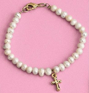 Baby Gold Cross Bracelet