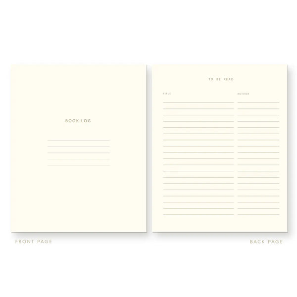 Striped Book Log Reading Journal