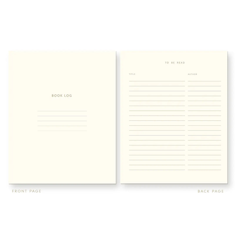 Striped Book Log Reading Journal