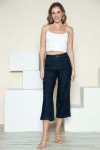 Online Exclusive JB Side Seam Braid Detail Crop Wide Leg Jeans - DS