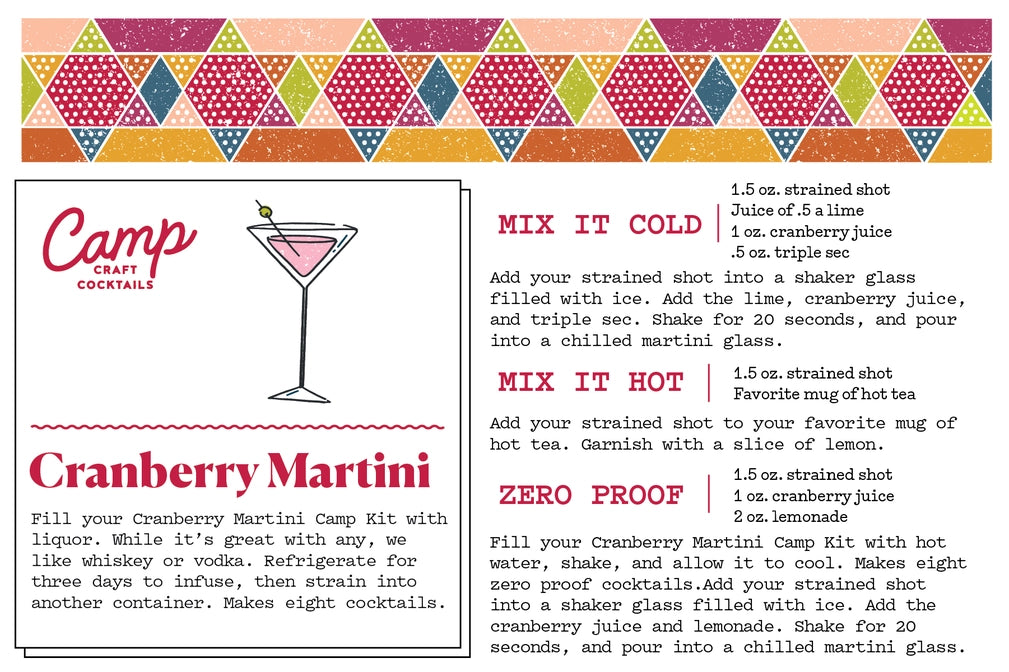 16oz Cranberry Martini Camp Craft Cocktail