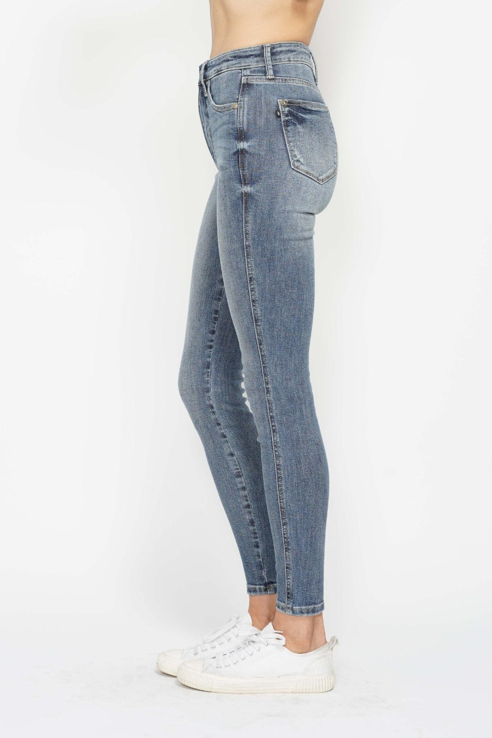 Online Exclusive JB Tummy Control Contrast Wash Skinnies - DS