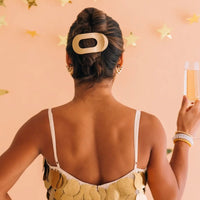 Teletie Flat Hair Clip - Champagne Toast