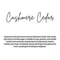 Cashmere Cedar Soy Candle