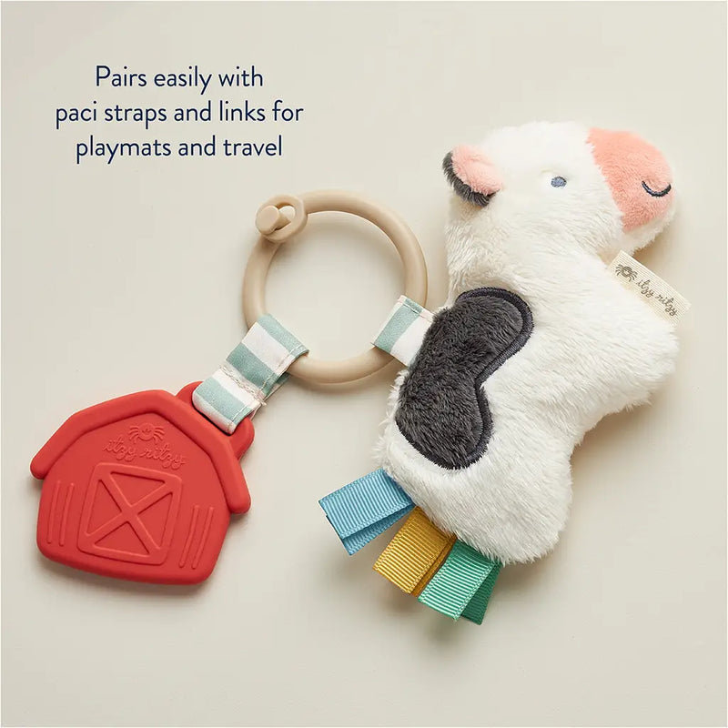 Itzy Ritzy Plush Pal + Teether - Cow