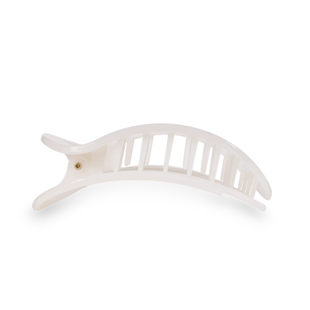 Teletie Flat Hair Clip - Coconut White