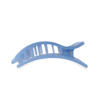 Teletie Flat Rectangle Hair Clip | Large | Blue Lagoon