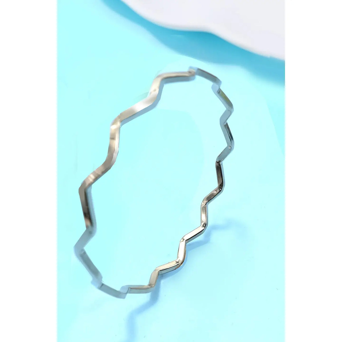 Silver Waterproof Stainless Steel Bangle