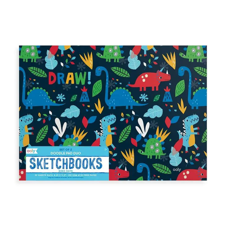 Doodle Pad Duo Sketchbooks: Dino. Days - Set of 2