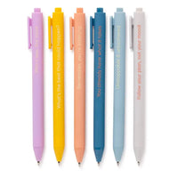 Worry Less, Live More - Quotable Gel Pen Set