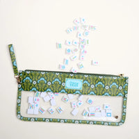 Mahjong Tile Keeper Pouch – Everbloom Forest Green