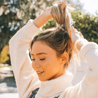 Teletie Coil Hair Tie I Large I Crystal Clear