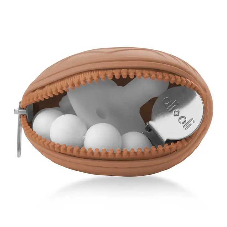 Pacifier Holder Case - Coffee