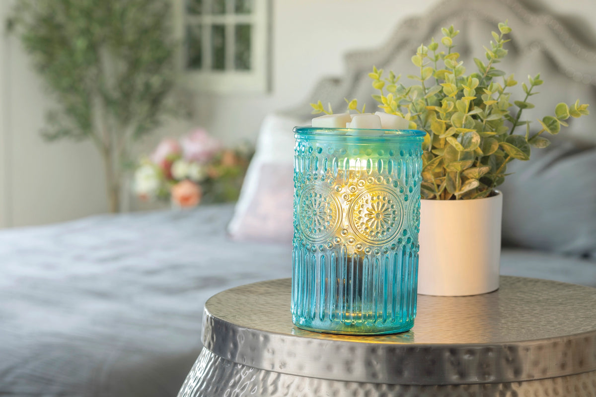 Vintage Parisian Glass Wax Warmer