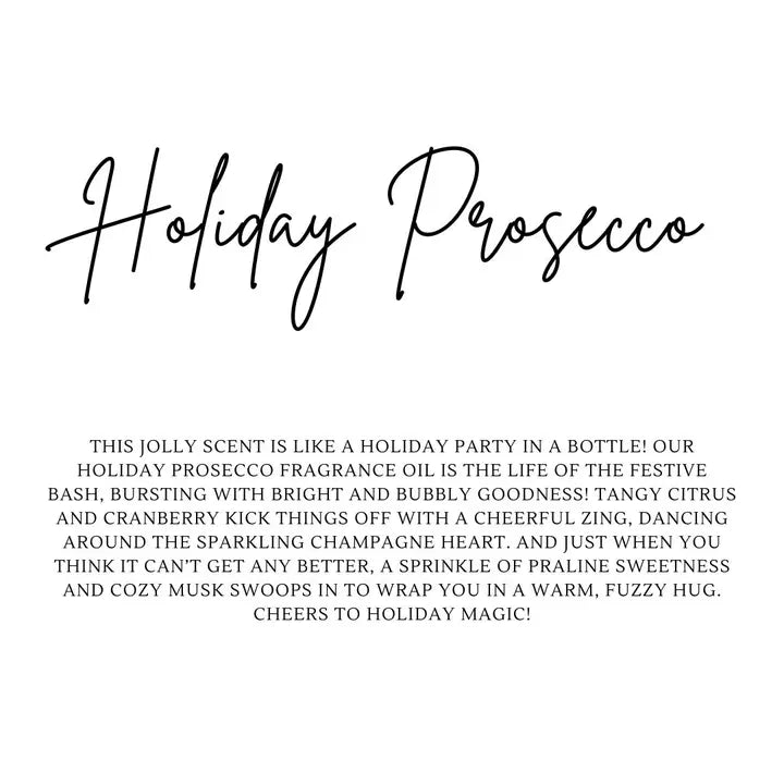 Holiday Prosecco Soy Candle