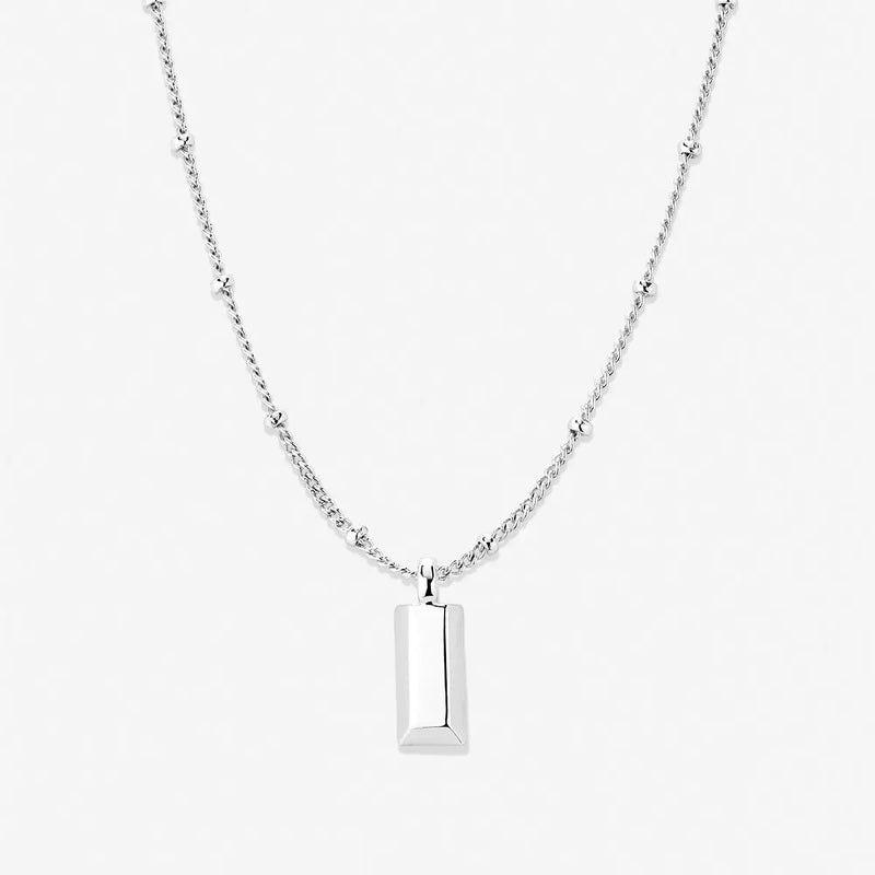 Blank Slate Necklace - Silver