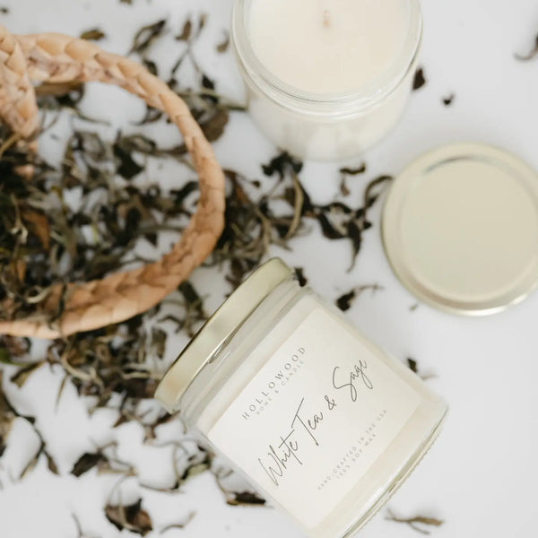 White Tea & Sage Candle (8 Oz)