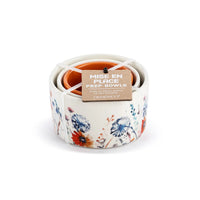 Nesting Prep Bowls Wildflowers - Set of 3