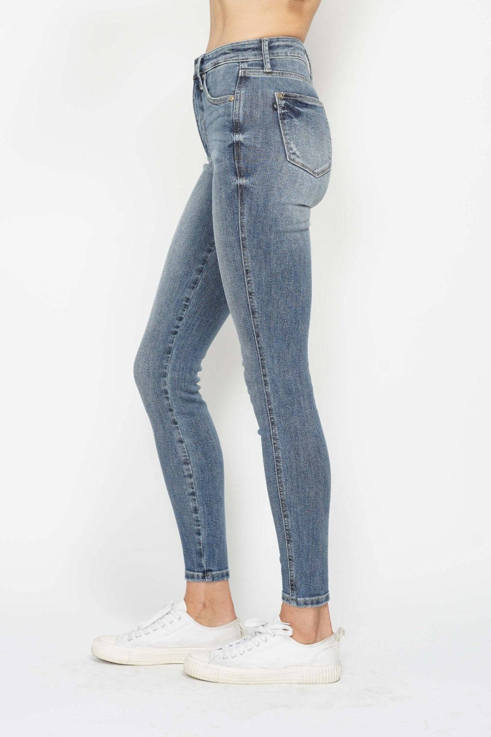 Online Exclusive JB Tummy Control Contrast Wash Skinnies - DS