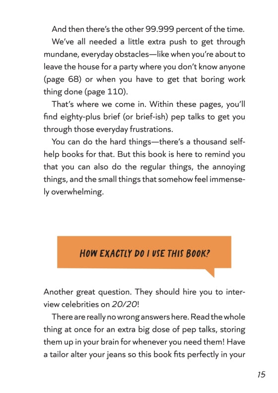 Tiny Pep Talks Book