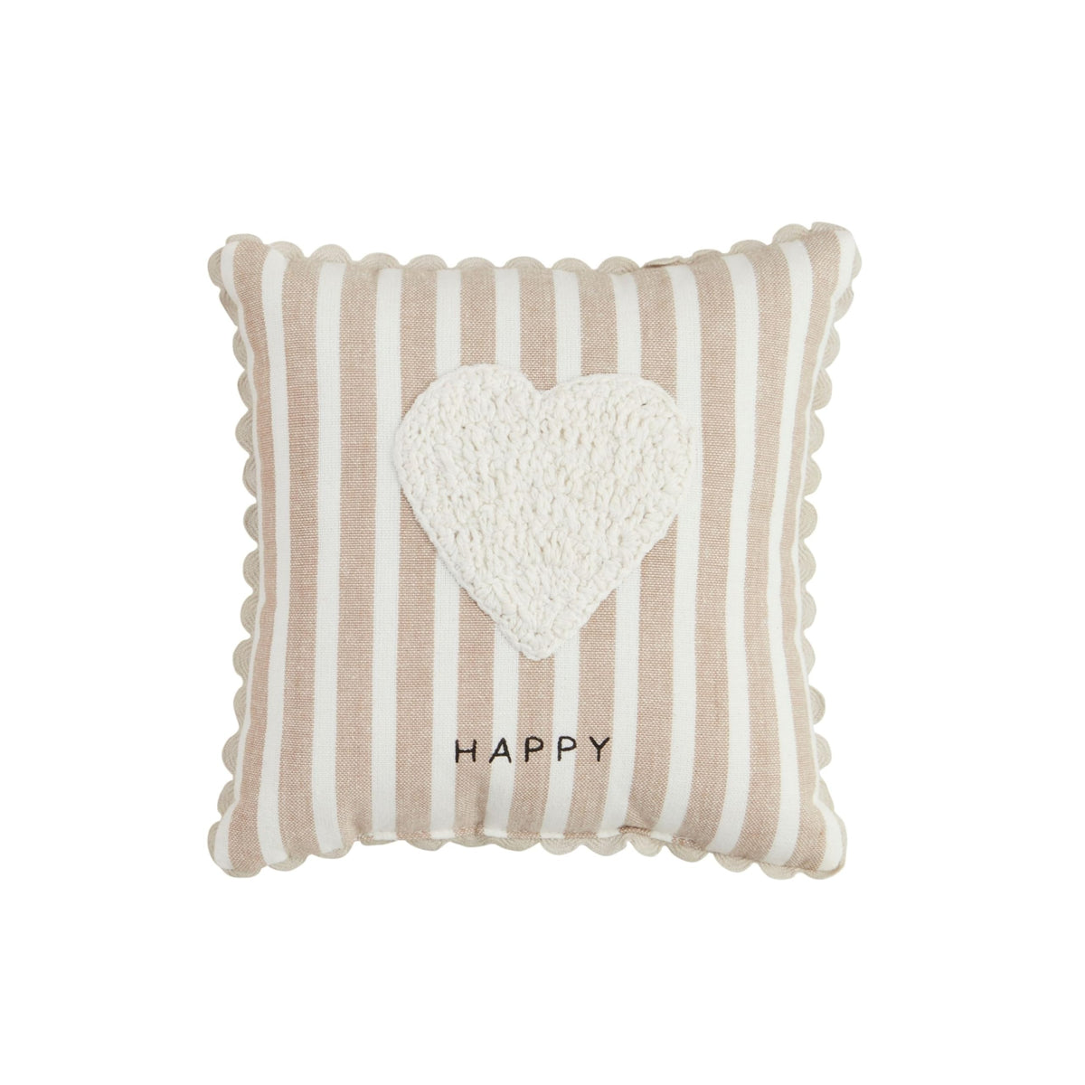 Heart Crochet Mini Pillow