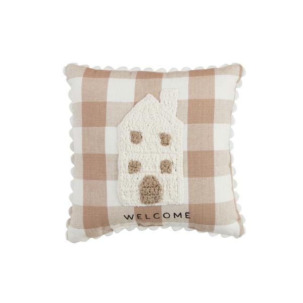 House Crochet Mini Pillow