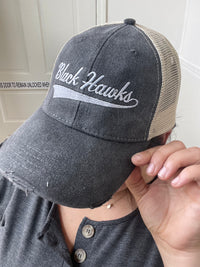 Blackhawks Distressed Ball Cap