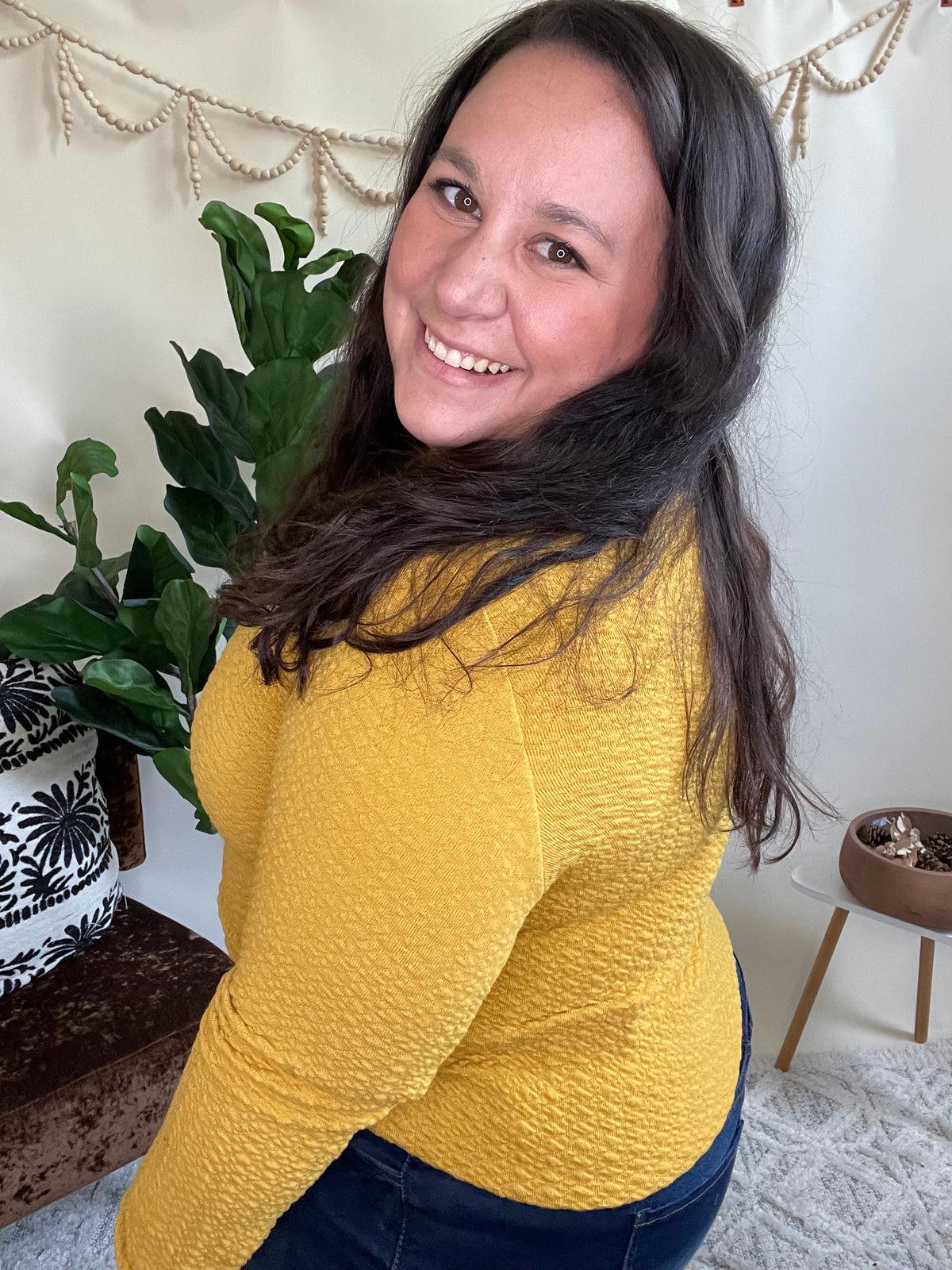 Golden Days Textured Top