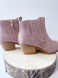 Rosebud Blush Suede Boots
